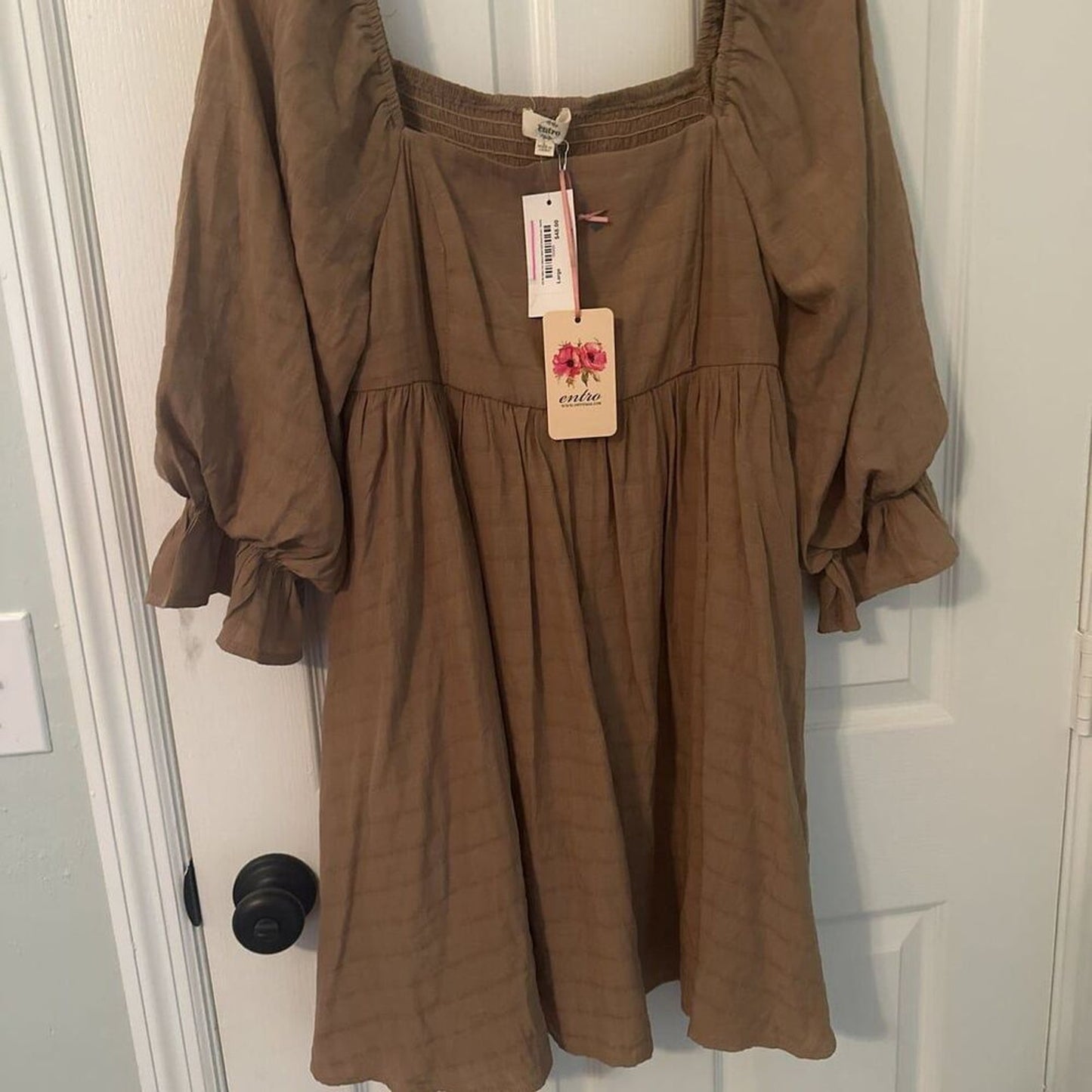 Entro earth tone dress NWT Sz L