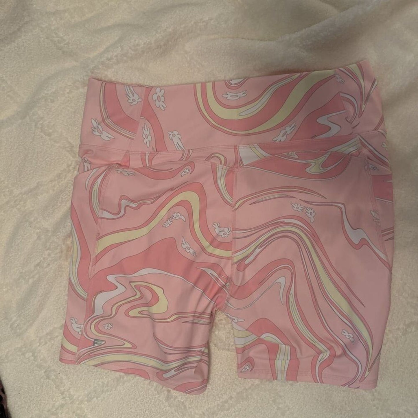 Fabletics Pure Luxe Oasis High-Waisted Shorts Size XXL NWT Pink-------------------------------------------------------